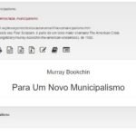 Para Um Novo Municipalismo – Murray Bookchin