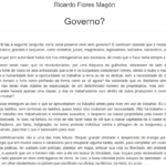 Governo Por Ricardo Flores Magón